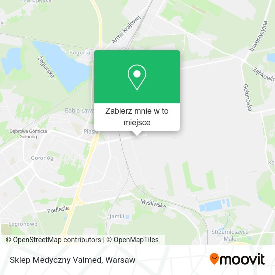 Mapa Sklep Medyczny Valmed