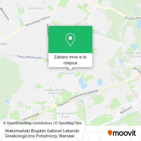 Mapa Waksmański Bogdan Gabinet Lekarski Ginekologiczno Położniczy