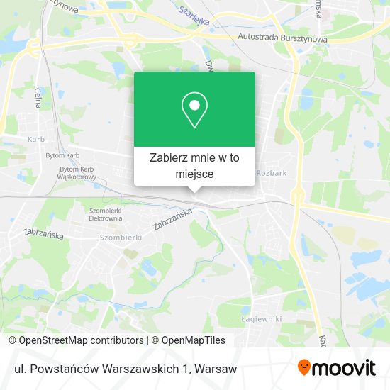 Mapa ul. Powstańców Warszawskich 1