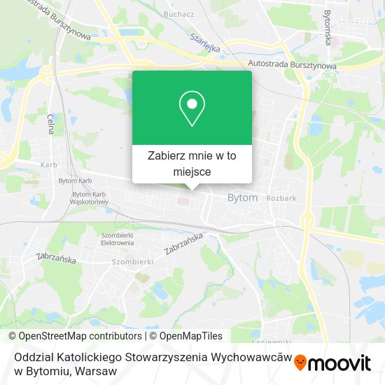 Mapa Oddzial Katolickiego Stowarzyszenia Wychowawcãw w Bytomiu