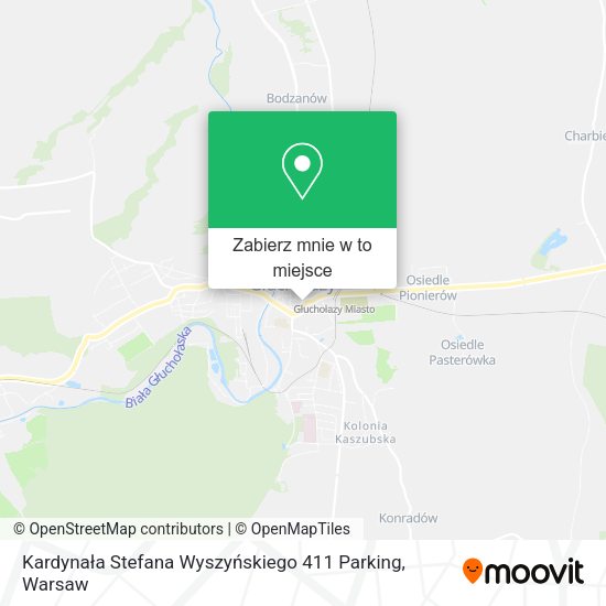 Mapa Kardynała Stefana Wyszyńskiego 411 Parking