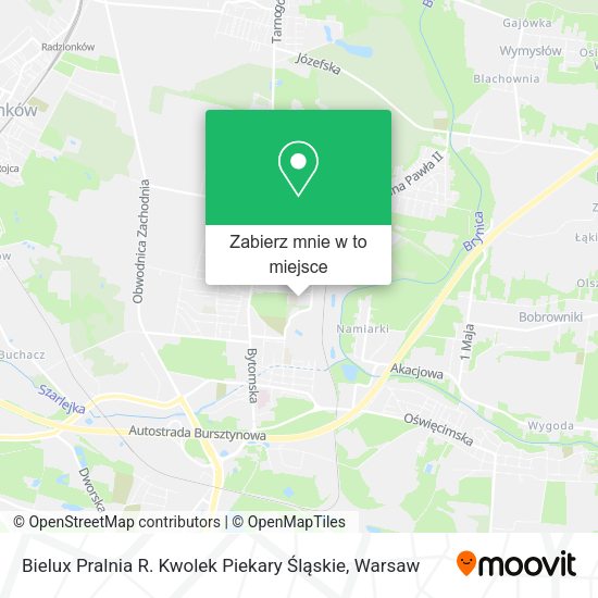 Mapa Bielux Pralnia R. Kwolek Piekary Śląskie