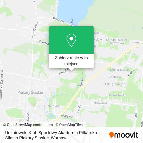 Mapa Uczniowski Klub Sportowy Akademia Pilkarska Silesia Piekary Slaskie