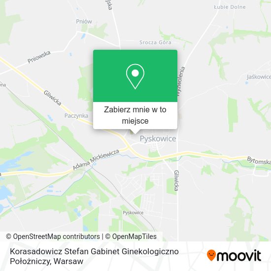 Mapa Korasadowicz Stefan Gabinet Ginekologiczno Położniczy