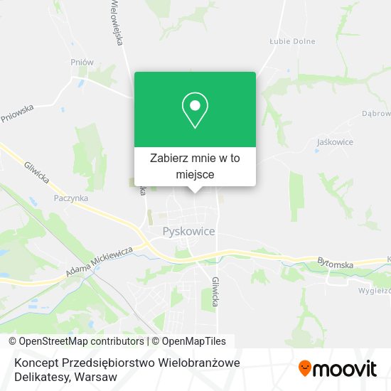 Mapa Koncept Przedsiębiorstwo Wielobranżowe Delikatesy