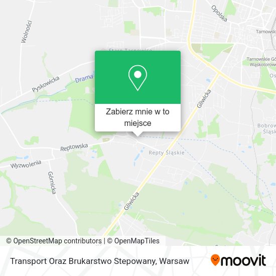 Mapa Transport Oraz Brukarstwo Stepowany