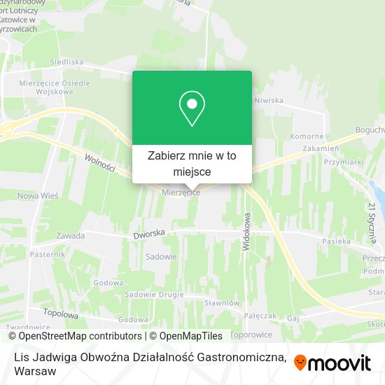 Mapa Lis Jadwiga Obwoźna Działalność Gastronomiczna