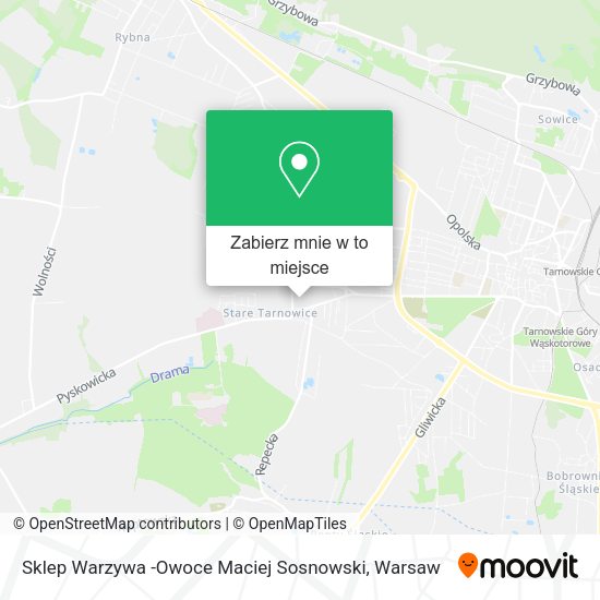 Mapa Sklep Warzywa -Owoce Maciej Sosnowski