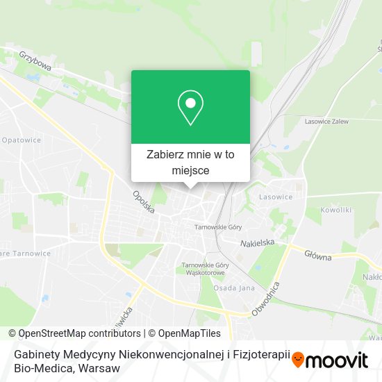 Mapa Gabinety Medycyny Niekonwencjonalnej i Fizjoterapii Bio-Medica