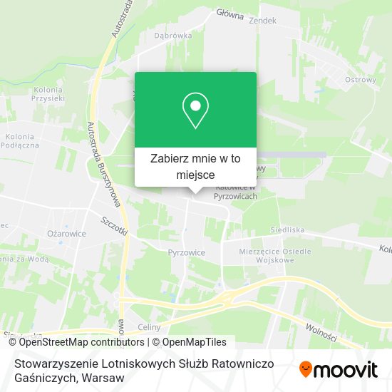 Mapa Stowarzyszenie Lotniskowych Służb Ratowniczo Gaśniczych