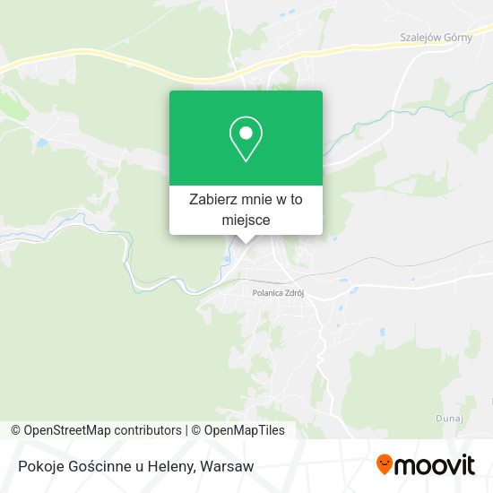 Mapa Pokoje Gościnne u Heleny