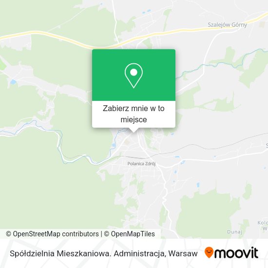 Mapa Spółdzielnia Mieszkaniowa. Administracja