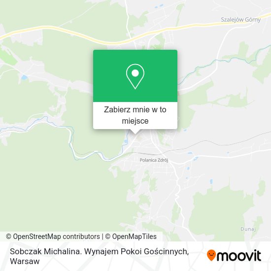 Mapa Sobczak Michalina. Wynajem Pokoi Gościnnych