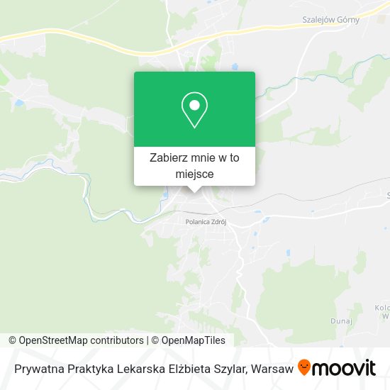 Mapa Prywatna Praktyka Lekarska Elżbieta Szylar