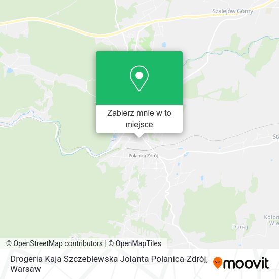 Mapa Drogeria Kaja Szczeblewska Jolanta Polanica-Zdrój