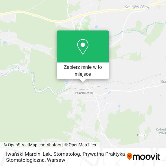 Mapa Iwański Marcin, Lek. Stomatolog. Prywatna Praktyka Stomatologiczna