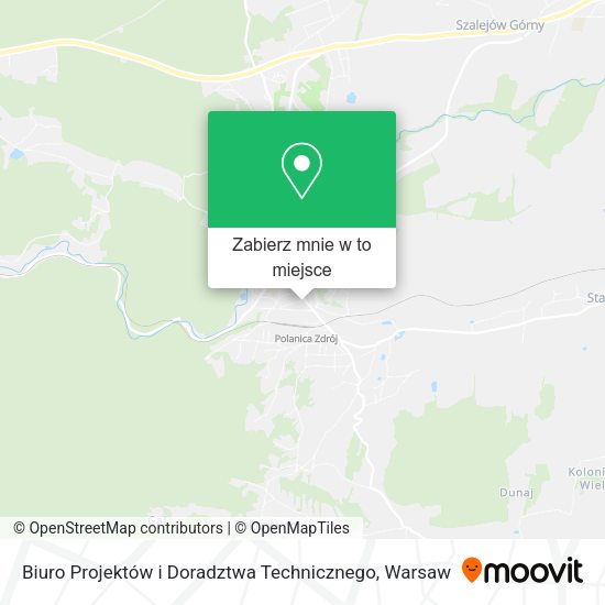 Mapa Biuro Projektów i Doradztwa Technicznego