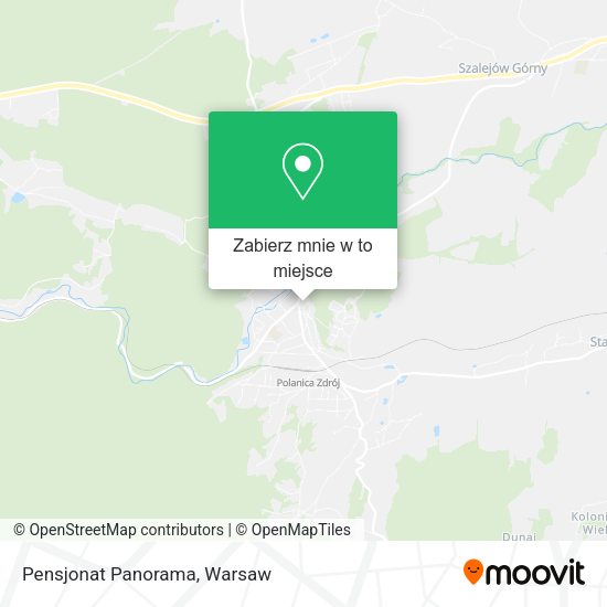 Mapa Pensjonat Panorama