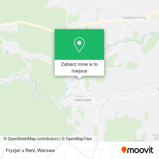 Mapa Fryzjer u Reni