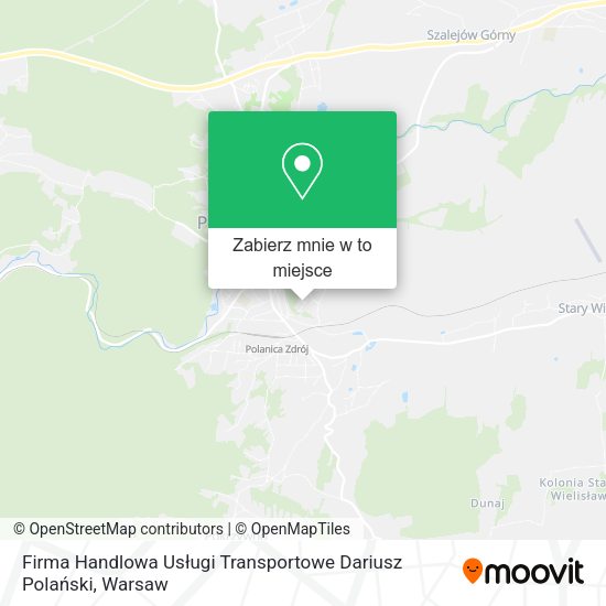 Mapa Firma Handlowa Usługi Transportowe Dariusz Polański