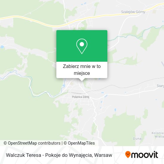 Mapa Walczuk Teresa - Pokoje do Wynajęcia