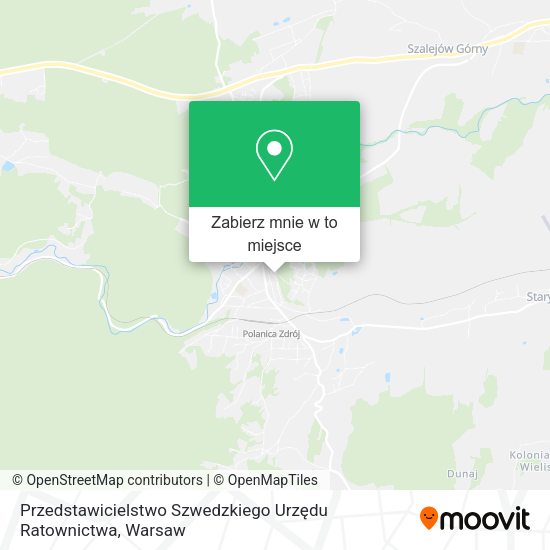 Mapa Przedstawicielstwo Szwedzkiego Urzędu Ratownictwa