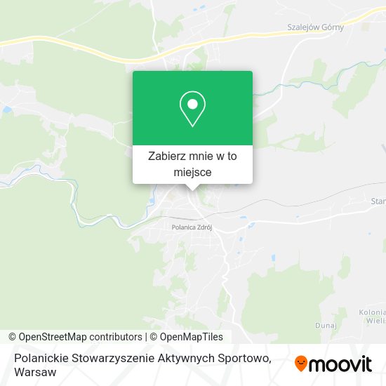 Mapa Polanickie Stowarzyszenie Aktywnych Sportowo