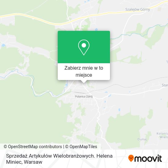 Mapa Sprzedaż Artykułów Wielobranżowych. Helena Miniec