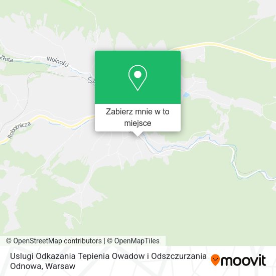 Mapa Uslugi Odkazania Tepienia Owadow i Odszczurzania Odnowa