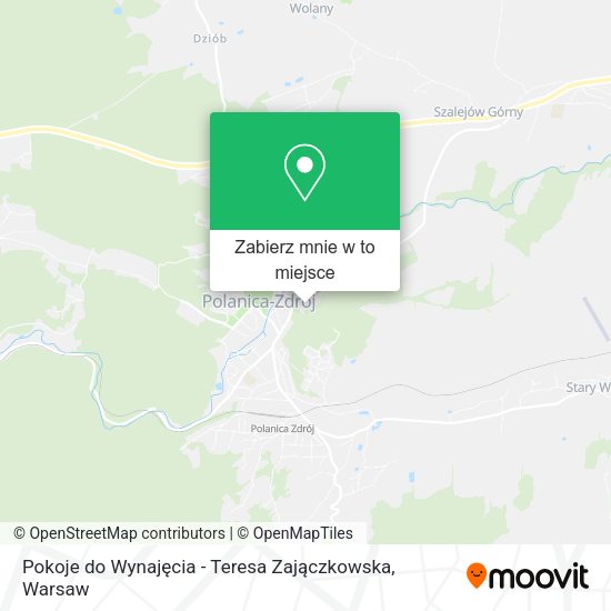 Mapa Pokoje do Wynajęcia - Teresa Zajączkowska