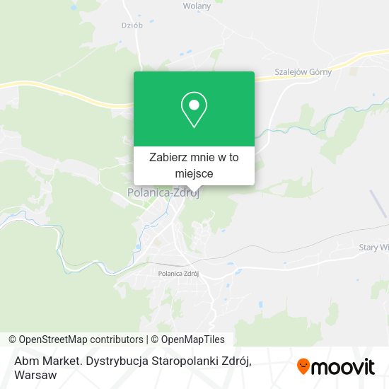 Mapa Abm Market. Dystrybucja Staropolanki Zdrój