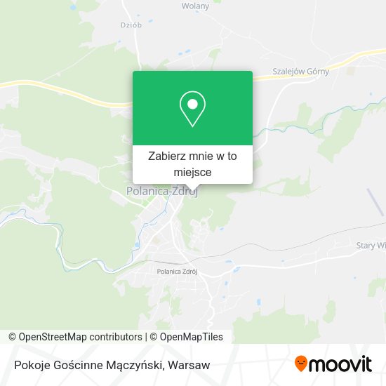 Mapa Pokoje Gościnne Mączyński