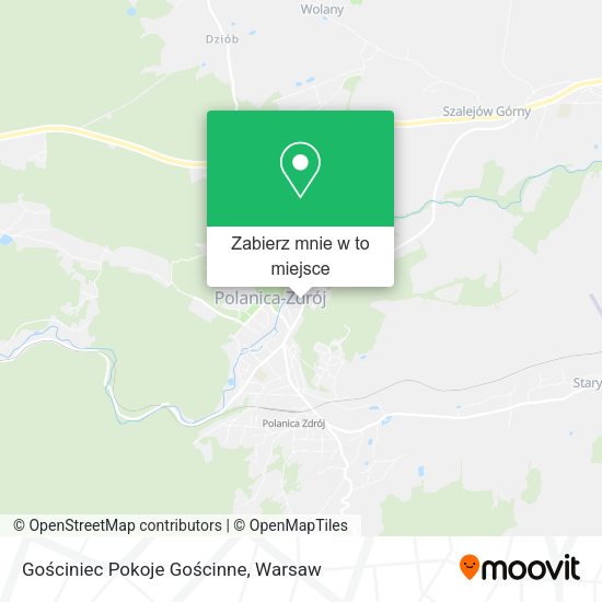 Mapa Gościniec Pokoje Gościnne