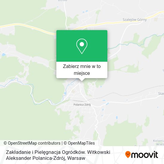 Mapa Zakładanie i Pielęgnacja Ogródków. Witkowski Aleksander Polanica-Zdrój