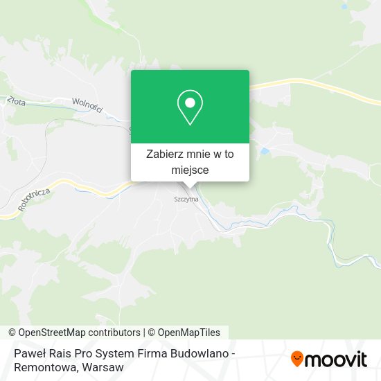 Mapa Paweł Rais Pro System Firma Budowlano - Remontowa