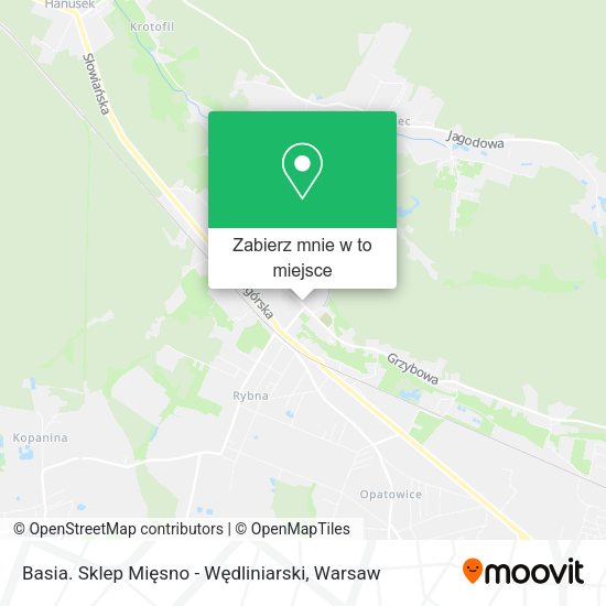 Mapa Basia. Sklep Mięsno - Wędliniarski