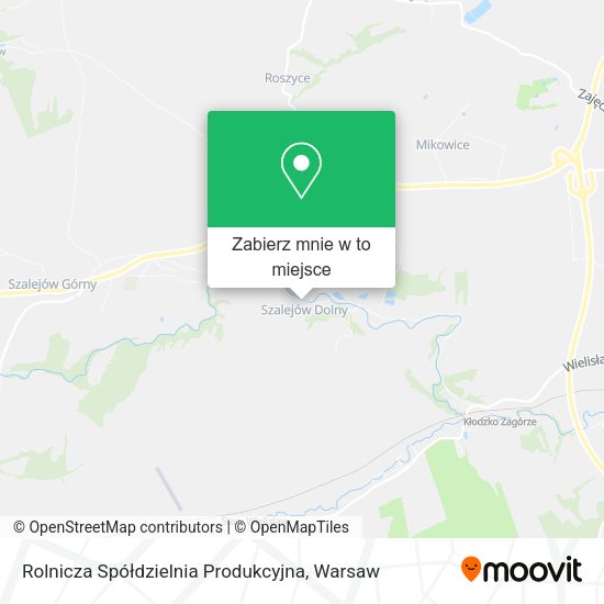 Mapa Rolnicza Spółdzielnia Produkcyjna