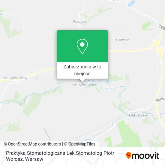 Mapa Praktyka Stomatologiczna Lek.Stomatolog Piotr Wołosz