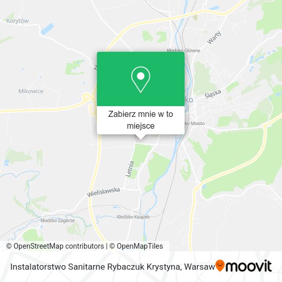 Mapa Instalatorstwo Sanitarne Rybaczuk Krystyna