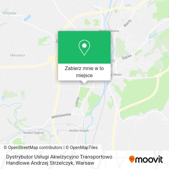 Mapa Dystrybutor Usługi Akwizycyjno Transportowo Handlowe Andrzej Strzelczyk