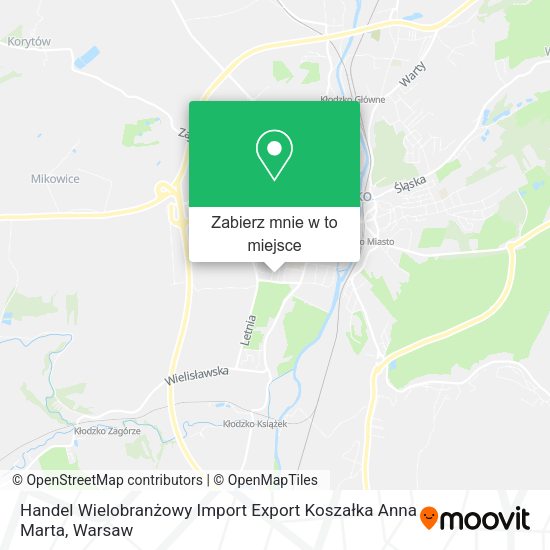 Mapa Handel Wielobranżowy Import Export Koszałka Anna Marta