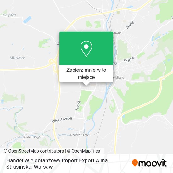 Mapa Handel Wielobranżowy Import Export Alina Strusińska