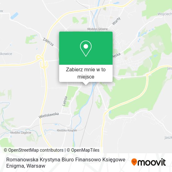 Mapa Romanowska Krystyna Biuro Finansowo Księgowe Enigma