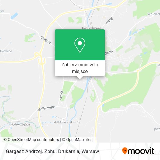 Mapa Gargasz Andrzej. Zphu. Drukarnia