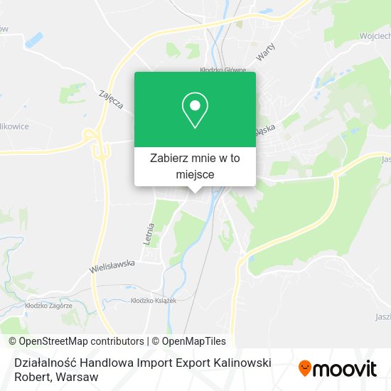 Mapa Działalność Handlowa Import Export Kalinowski Robert