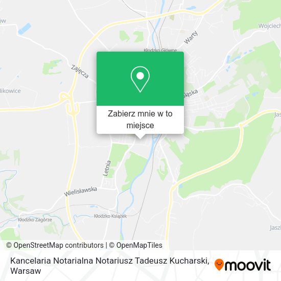 Mapa Kancelaria Notarialna Notariusz Tadeusz Kucharski