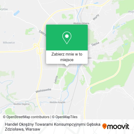 Mapa Handel Okrężny Towarami Konsumpcyjnymi Gębska Zdzisława