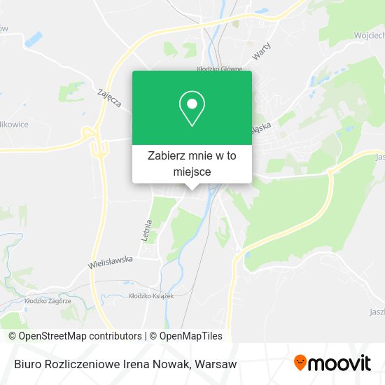 Mapa Biuro Rozliczeniowe Irena Nowak