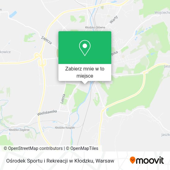 Mapa Ośrodek Sportu i Rekreacji w Kłodzku