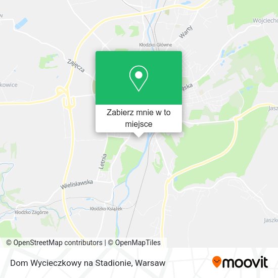 Mapa Dom Wycieczkowy na Stadionie